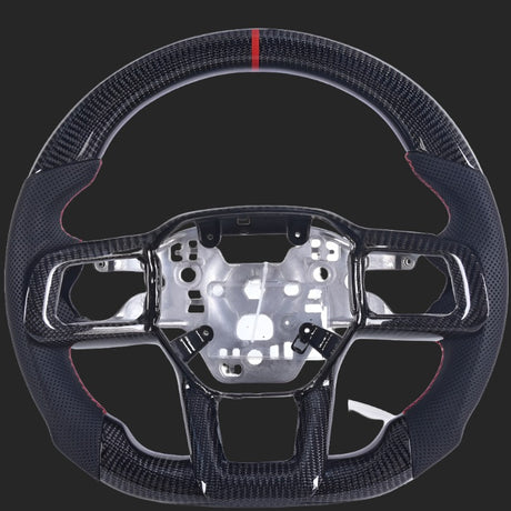 2024+ Ford Mustang S650 Custom Carbon Fiber Steering Wheel w/ LED RPM Display