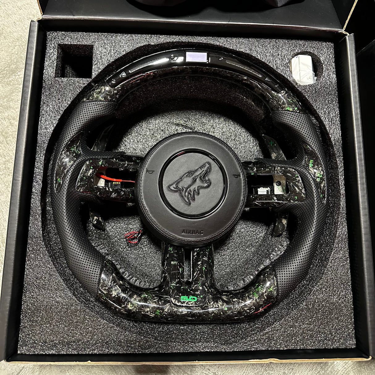 2015-2023 Ford Mustang Carbon Fiber Steering Wheel