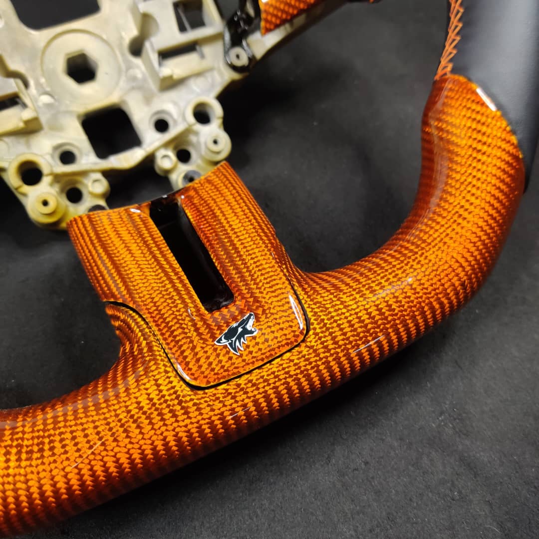 2005-2014 Ford Mustang Carbon Fiber Steering Wheel - AutoLEDTech.com