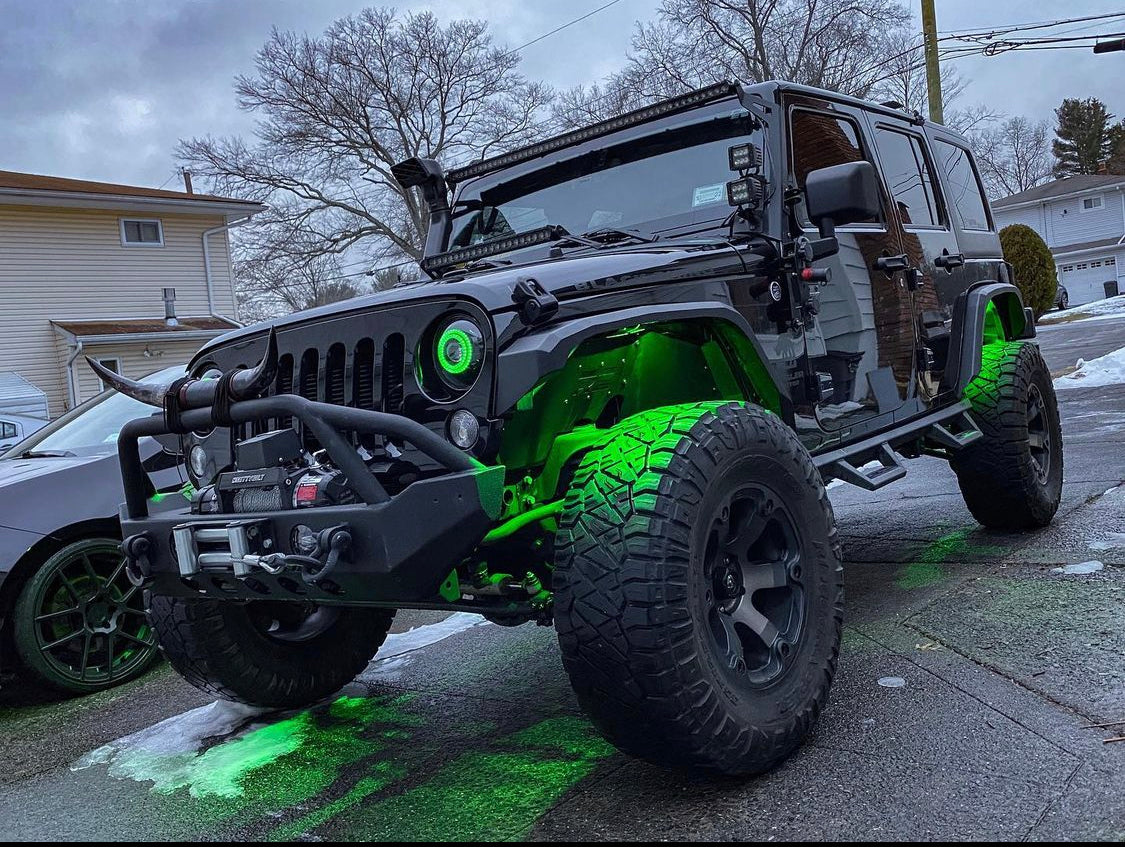 36W RGBW LED Rock Lights Pod Kit (3100 Lumen) LED headlight kit AutoLEDTech Oracle Lighting Trendz Flow Series RGBHaloKits OneUpLighting Morimoto