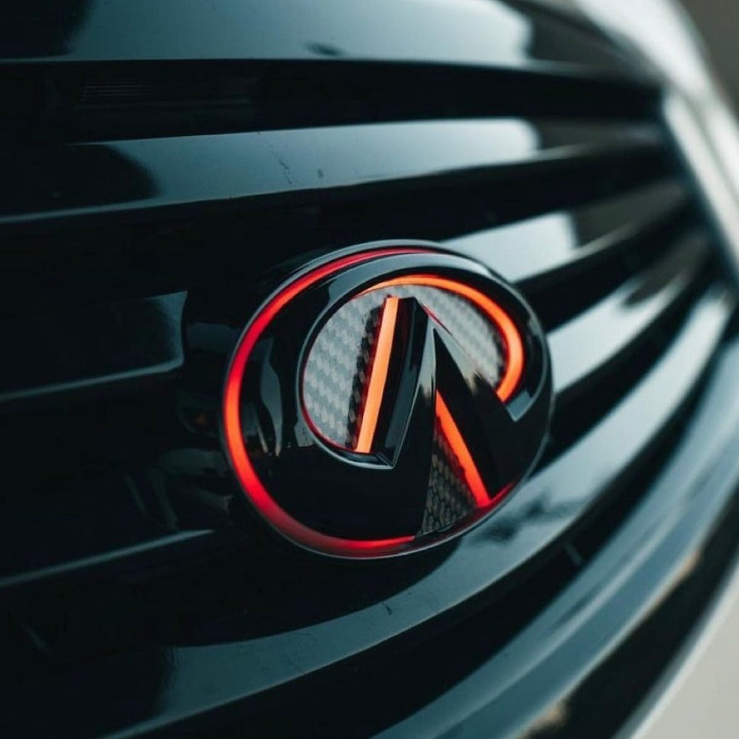 Infiniti G37 Sedan Color Changing RGB Flow LED Badge Grill Emblem - AutoLEDTech.com