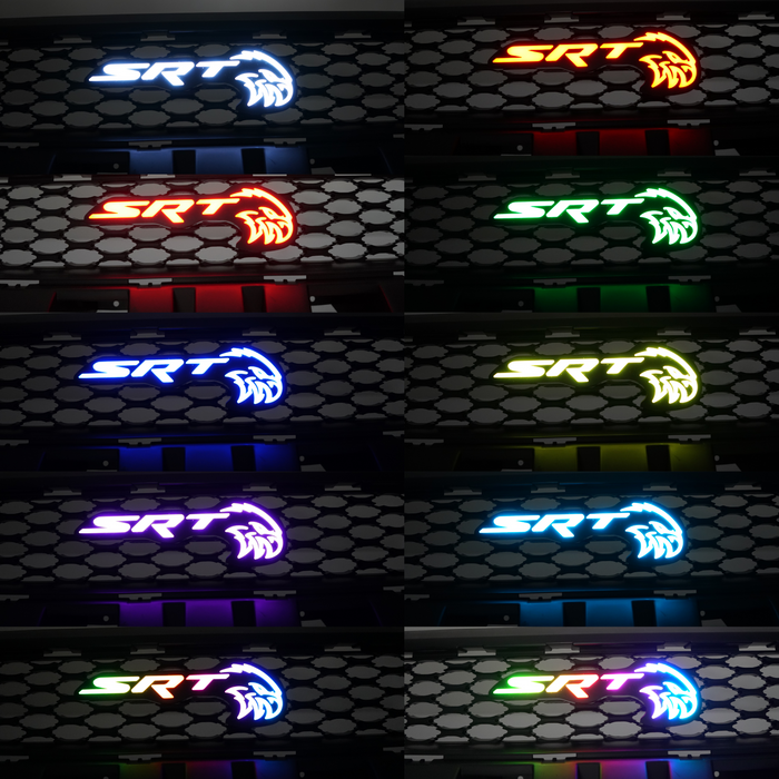 Jeep Trackhawk RGBW Flow Series LED Grill Emblem - AutoLEDTech.com