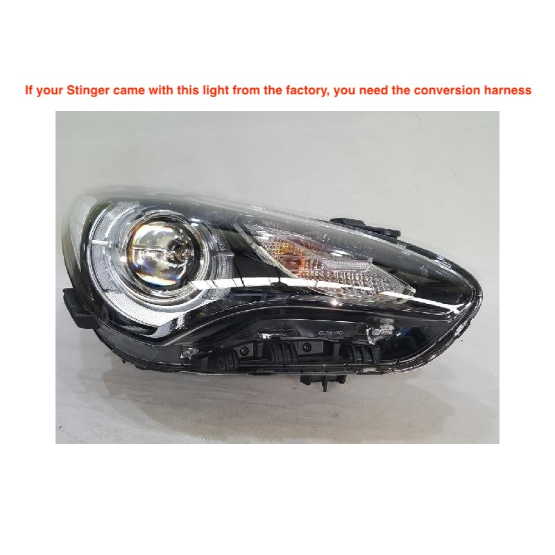 2017-2024 Kia Stinger GT LED DRL Headlights + Conversion Harness