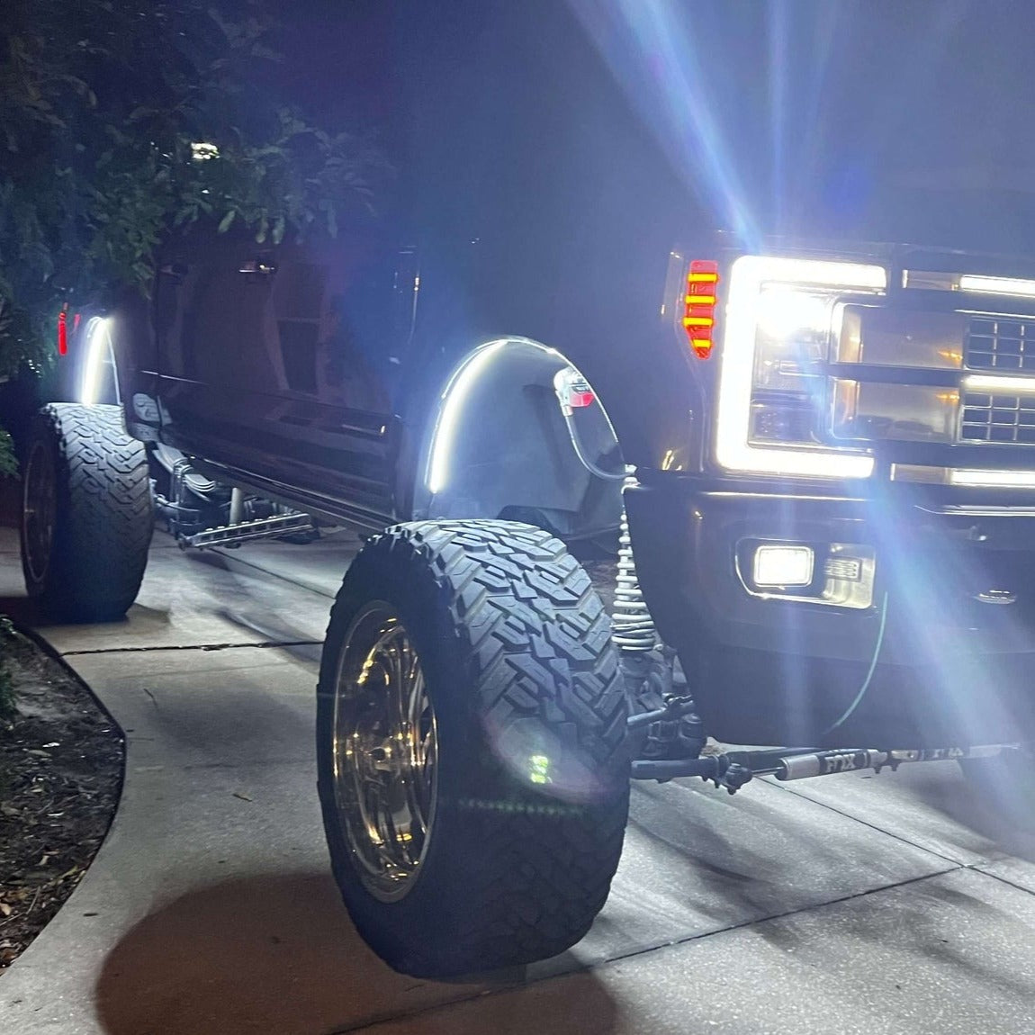 RGBW LED Truck Fender Arch Lights Kit