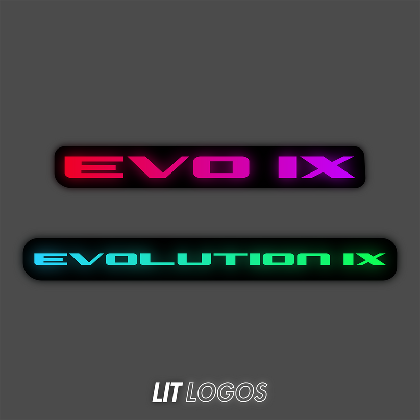 Lancer Evolution RGBW Flow Series LED Badge Emblem - Lit Logos - AutoLEDTech.com