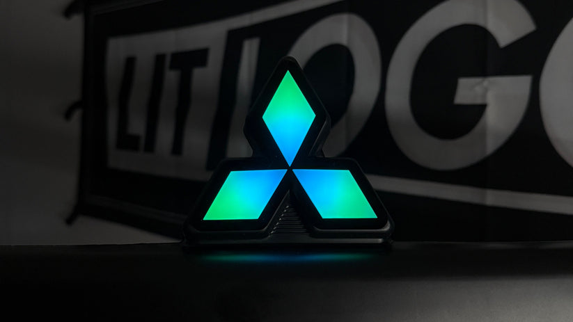 Lancer Evolution RGBW Flow Series LED Badge Emblem - Lit Logos - AutoLEDTech.com