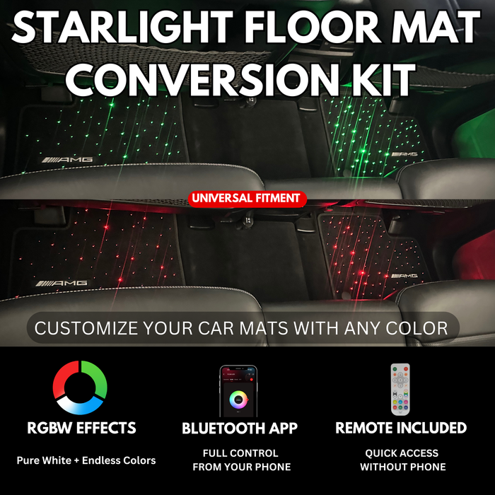 Dodge Charger Challenger Durango RGBW LED Starlight Floor Mats Lights Kit