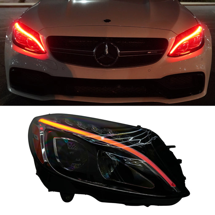 2015-2023 Mercedes C-Class RGBW +A LED DRL Boards