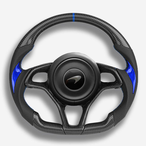 Mclaren 720S 765LT Custom Carbon Fiber Steering Wheel - AutoLEDTech.com