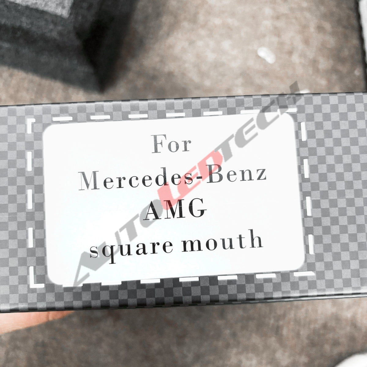 Mercedes-Benz AMG square mount magnetic paddle shifters fitment label