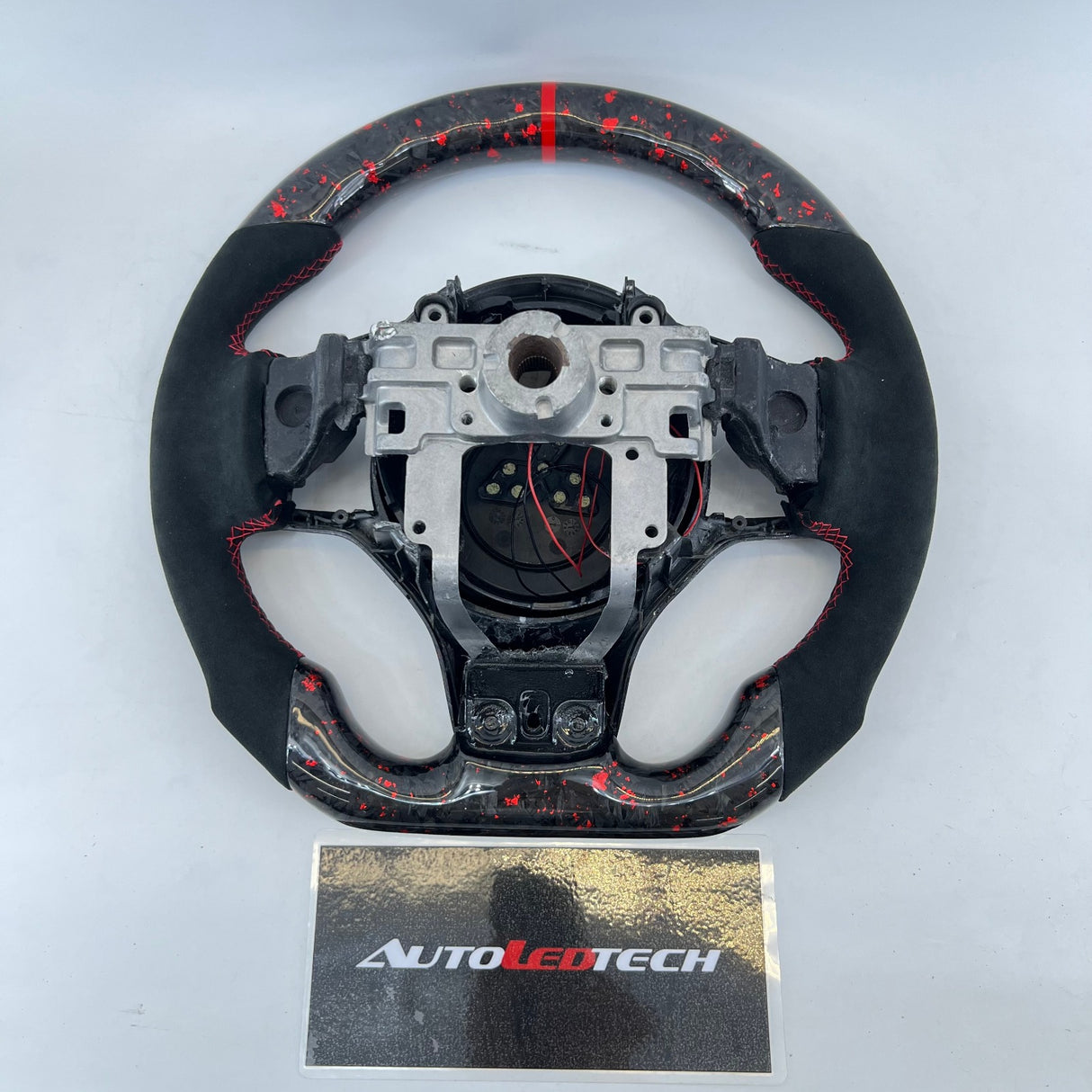 Mitsubishi Lancer Evo X Custom Carbon Fiber Steering Wheel - AutoLEDTech.com