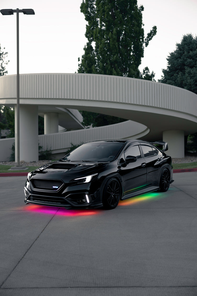2000-2024 WRX RGBW Flow Series LED Badge Emblem - Lit Logos