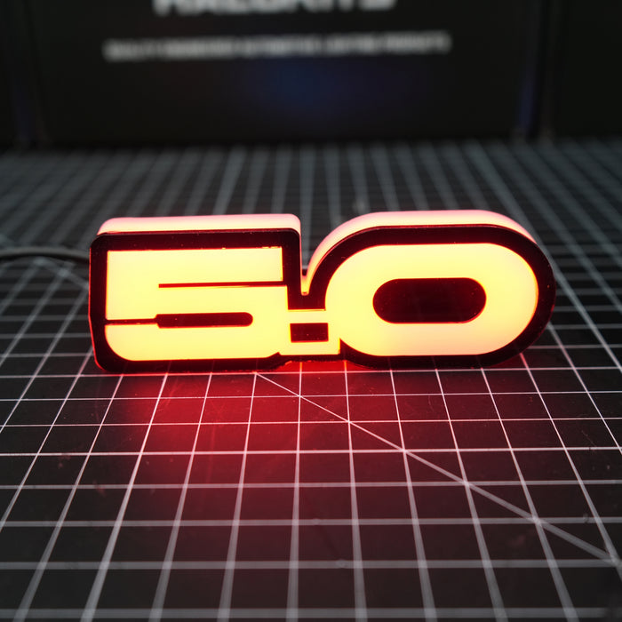 Mustang GT 5.0 RGB Flow Series LED Badge Emblem Logo - AutoLEDTech.com
