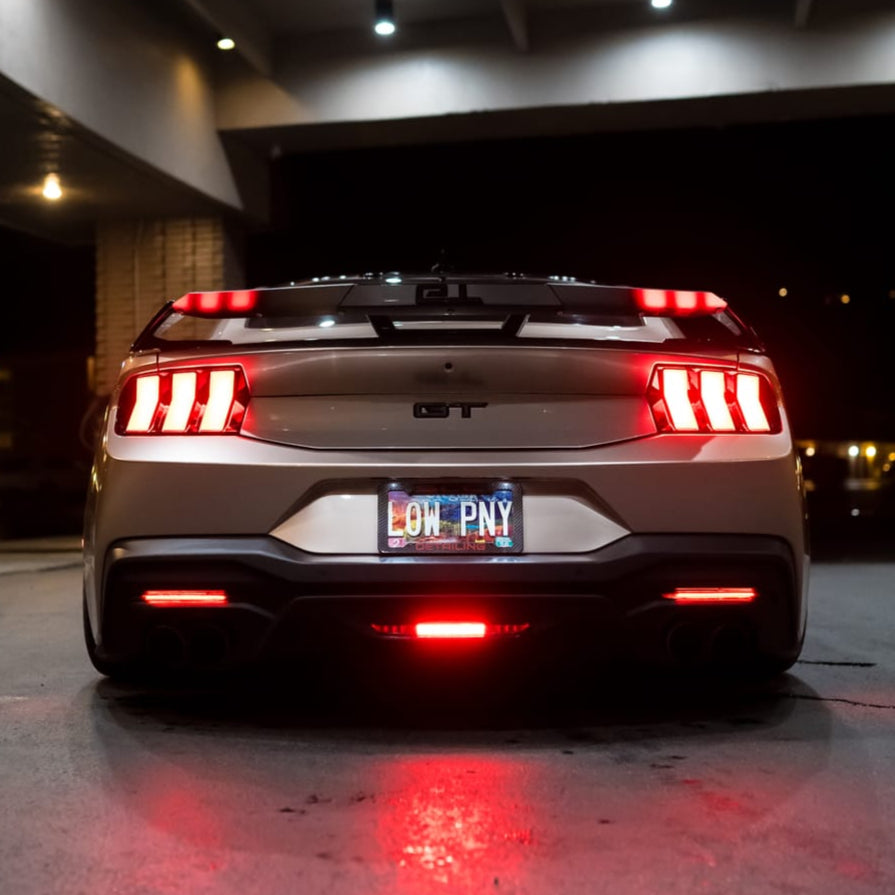 2024-2026 Ford Mustang S650 Smoked Euro Style LED Tail Lights