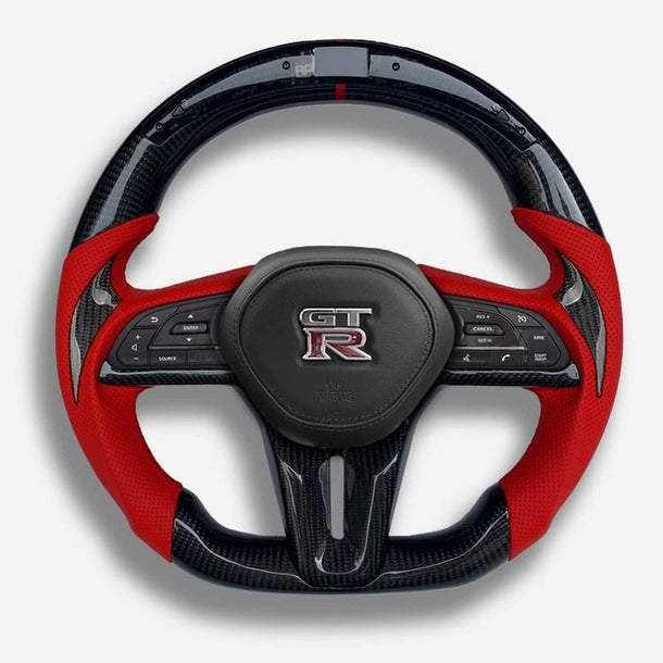 2009-2020 Nissan 370z Custom Carbon Fiber Steering Wheel - AutoLEDTech.com