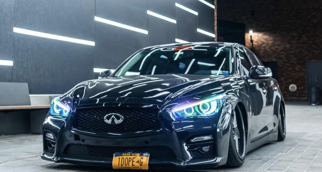 2014-2023 Infiniti Q50 Q70 RGBW Color-Chasing LED DRL Boards LED headlight kit AutoLEDTech Oracle Lighting Trendz Flow Series RGBHaloKits OneUpLighting Morimoto