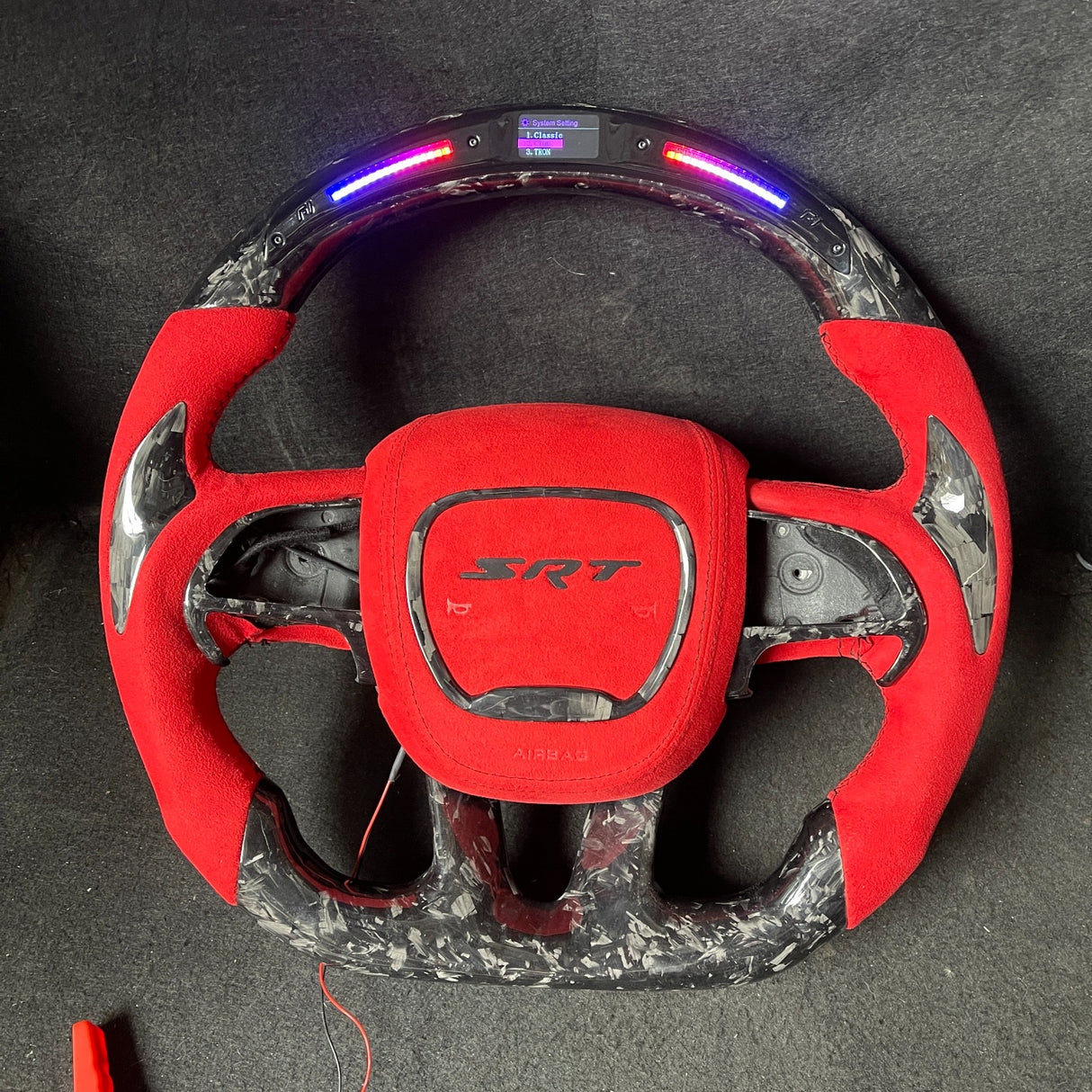 Dodge SRT RGB LED Custom Airbag Cover - AutoLEDTech.com