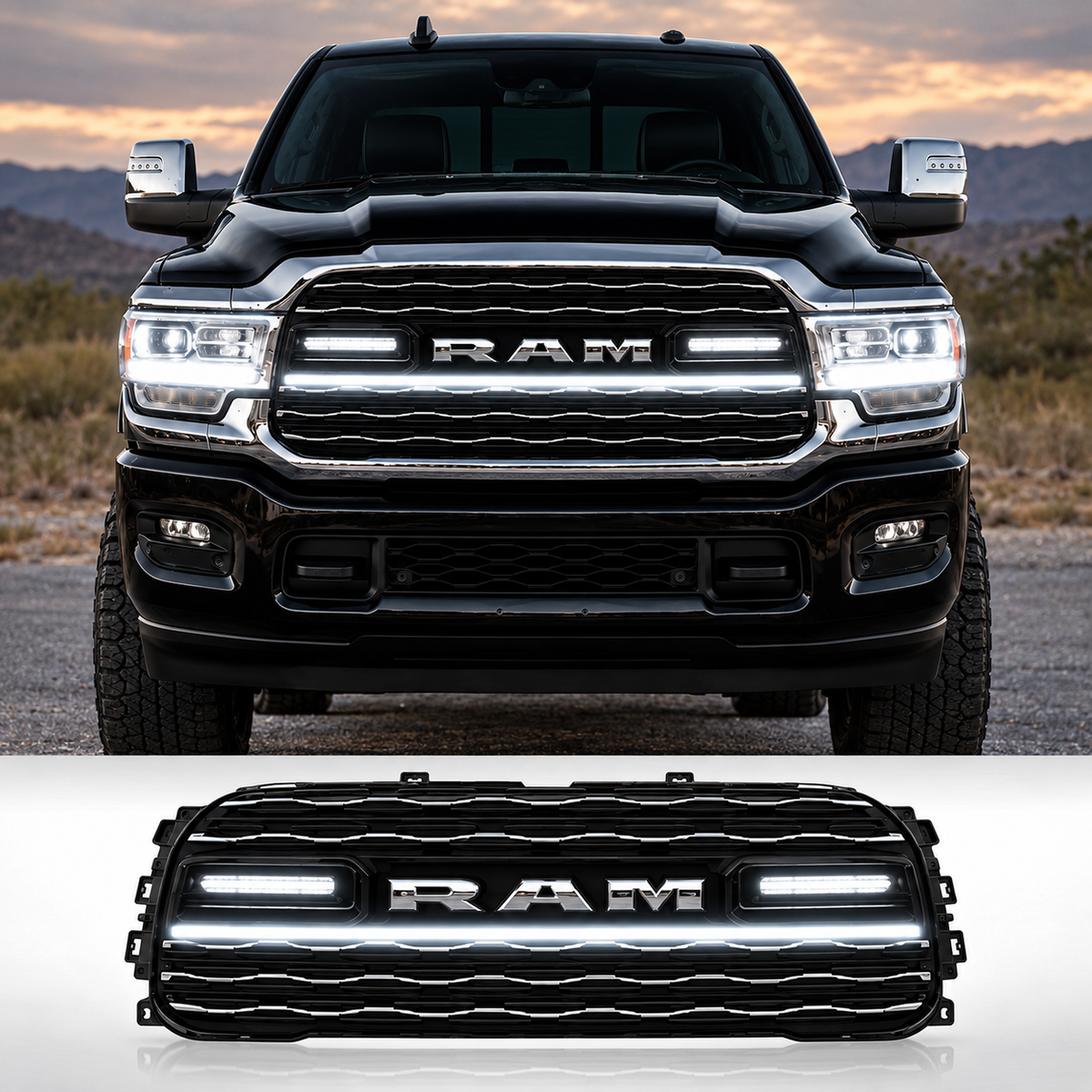 2019-2024 Ram HD Limited LED Grill Accent Lights Kit