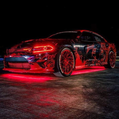 4-Piece Aluminum-Cased LED RGBW Flow Series Underbody Lights Kit