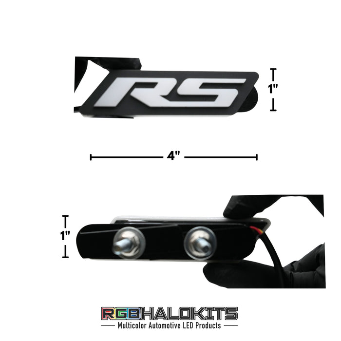 RS Flow Series LED Badge Emblem Logo - AutoLEDTech.com