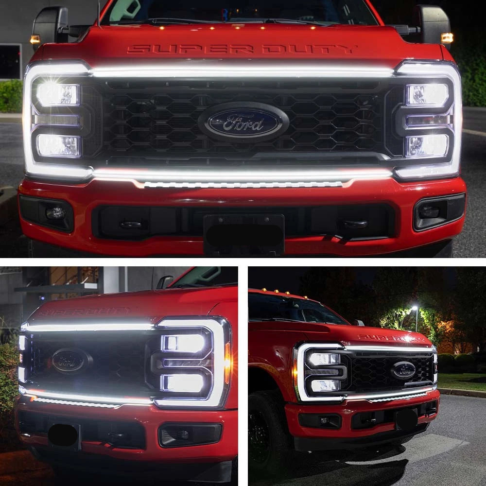 2023-2026+ Ford Super Duty F250 F350 LED Grill Accent Lights Bar Kit - AutoLEDTech.com