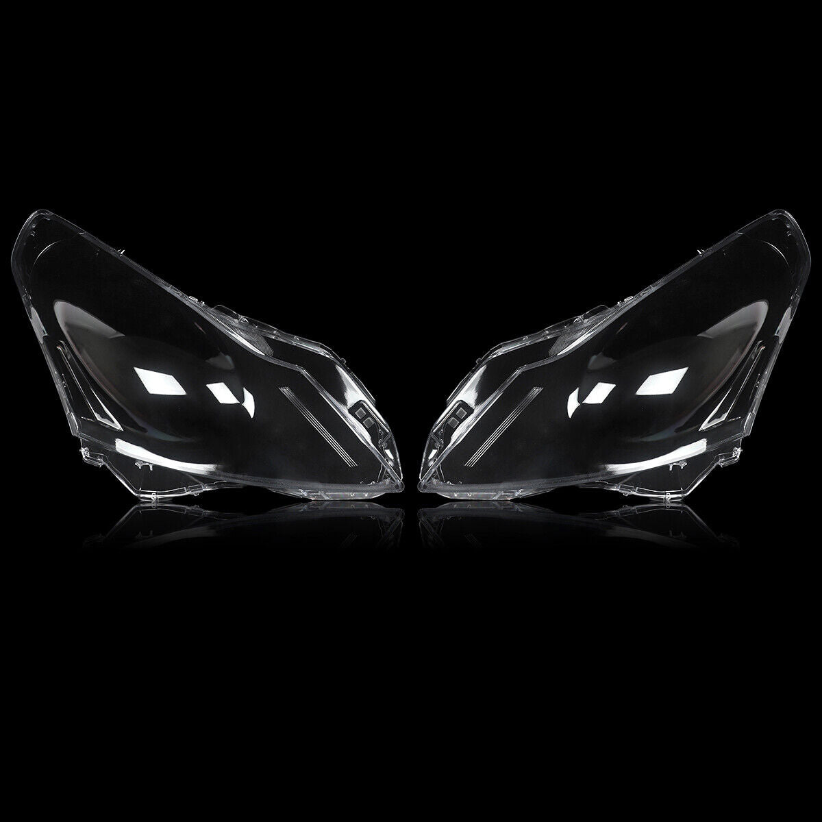 2010-2015 Infiniti G37 G25 Q40 Sedan Headlight Lens Covers Left LH Right RH (Pair)