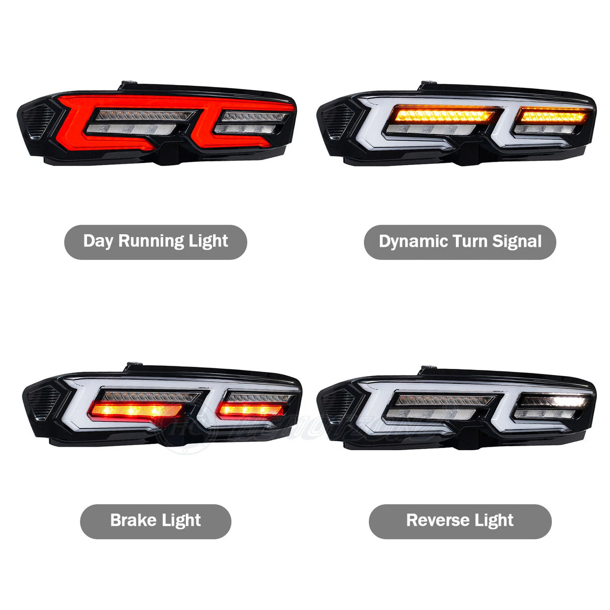 2019+ Chevy Camaro Clear Euro Style LED Tail Lights
