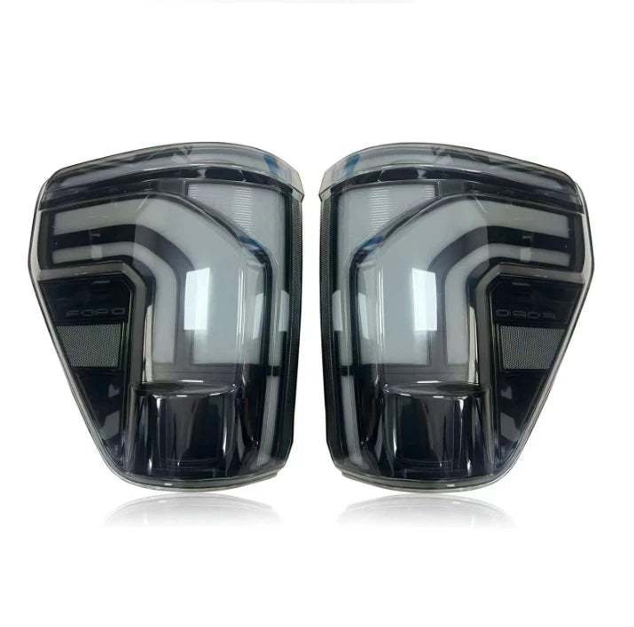 2021-2026 Ford F150 & Raptor Red/Smoked 24+ Style LED Tail Lights - Fits all models