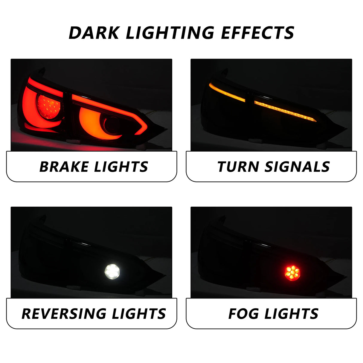 2014-2017 Infiniti Q50 Clear RGB Flow LED Tail Lights - AutoLEDTech.com
