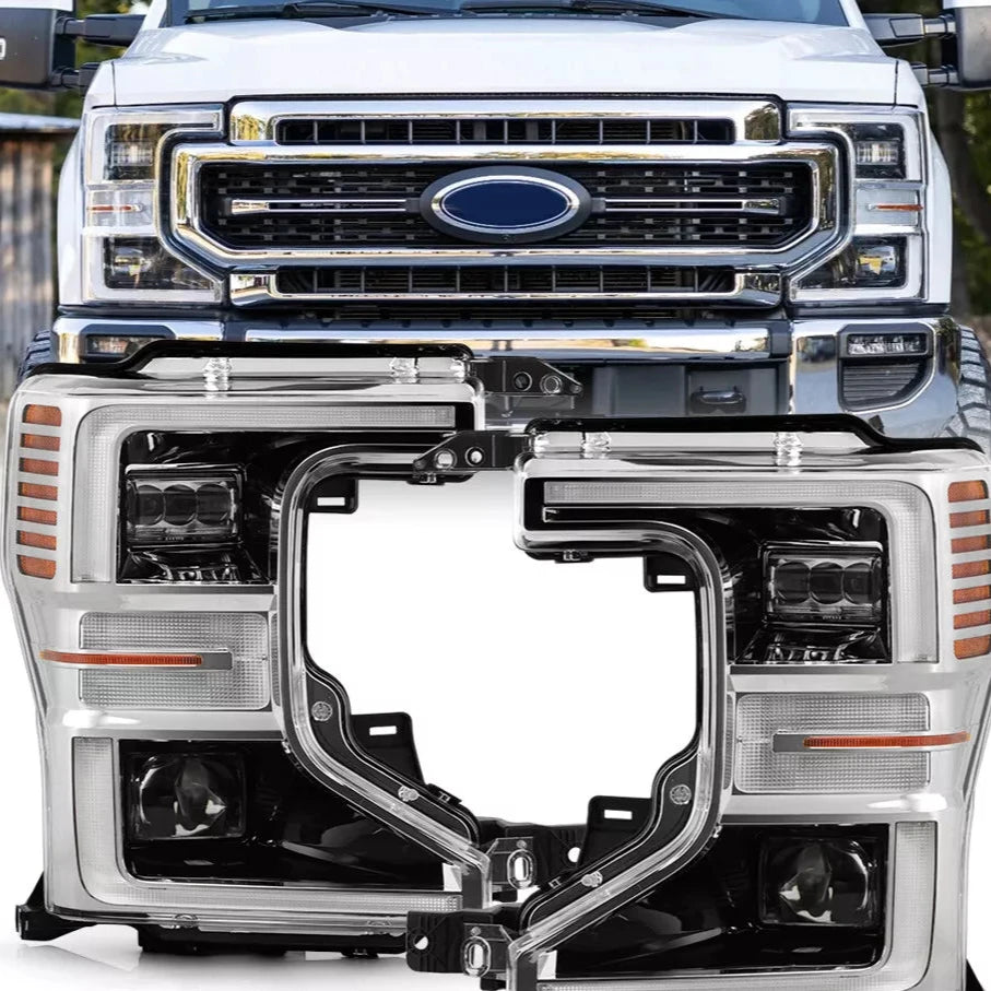 2020-2022 Ford F250 Super Duty Halogen to LED Headlights + Conversion Harness