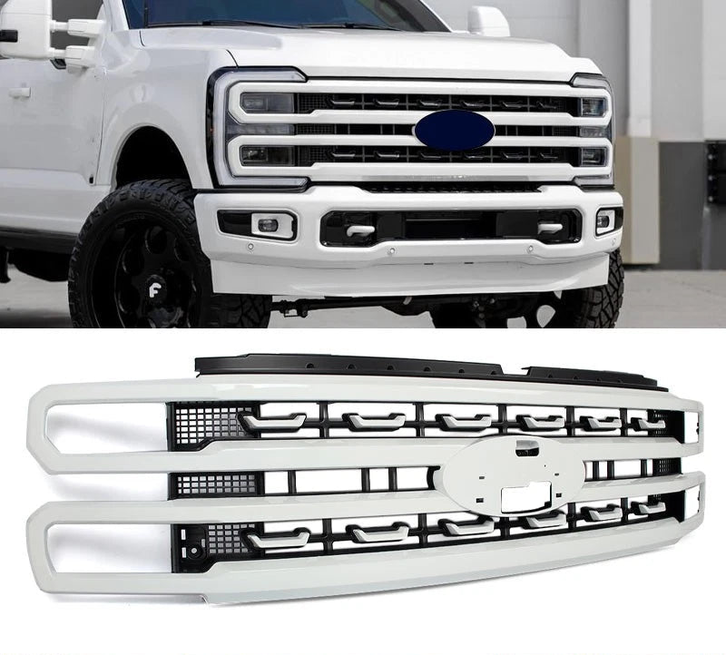 2023-2026+ Ford Super Duty F250/F350 Platinum Grill - AutoLEDTech.com