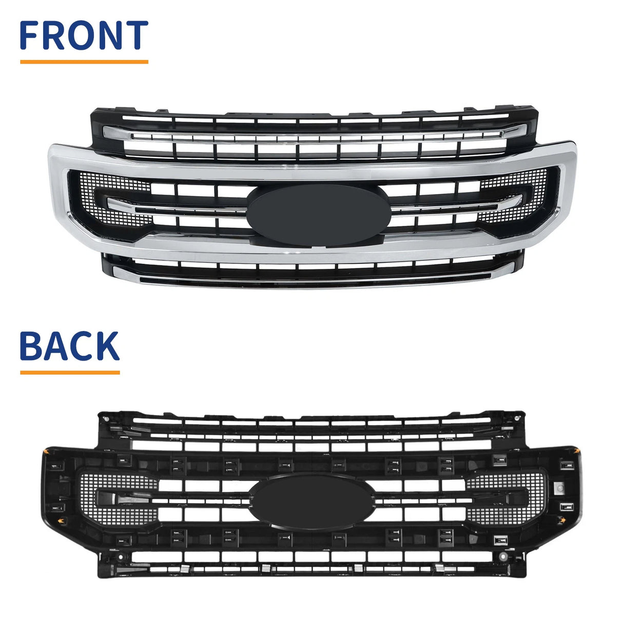 2020-2022 Ford Super Duty F250/F350 Platinum Grill - AutoLEDTech.com