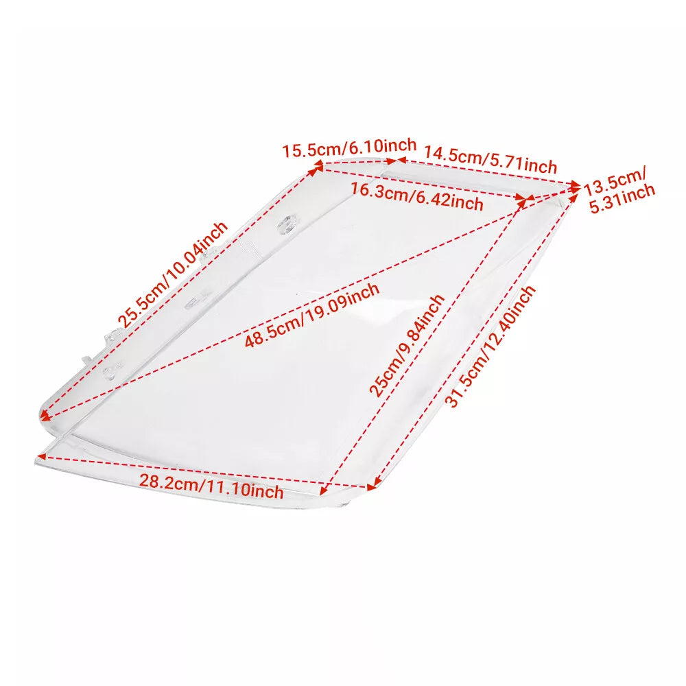 2008-2015 Cadillac CTS CTS-V Headlight Lens Covers Left LH Right RH (Pair)