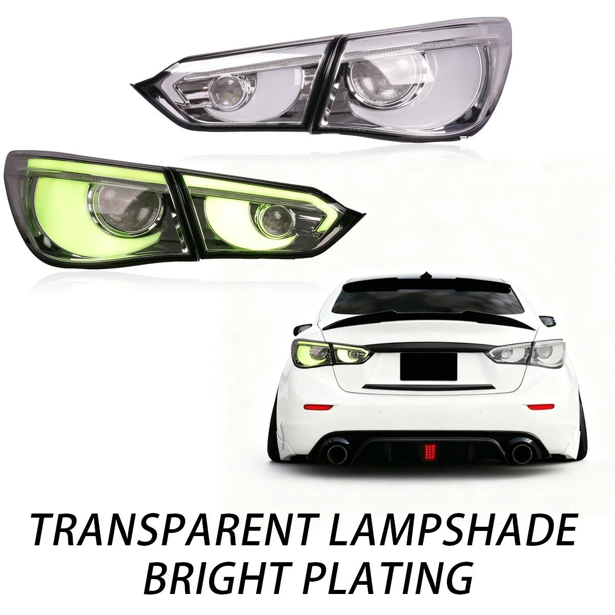 2014-2017 Infiniti Q50 Clear RGB Flow LED Tail Lights - AutoLEDTech.com