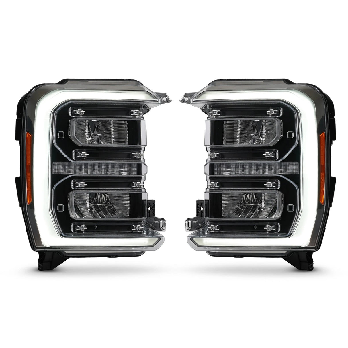 2023-2027+ Ford Super Duty Halogen to LED Headlight Conversion + Harness Kit - AutoLEDTech.com