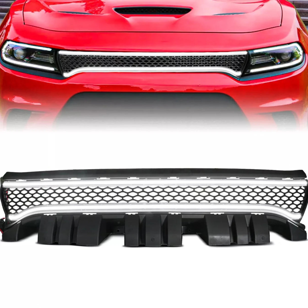 2015-2023 Dodge Charger ANIMATED STARTUP LED DRL Grill Light Assembly