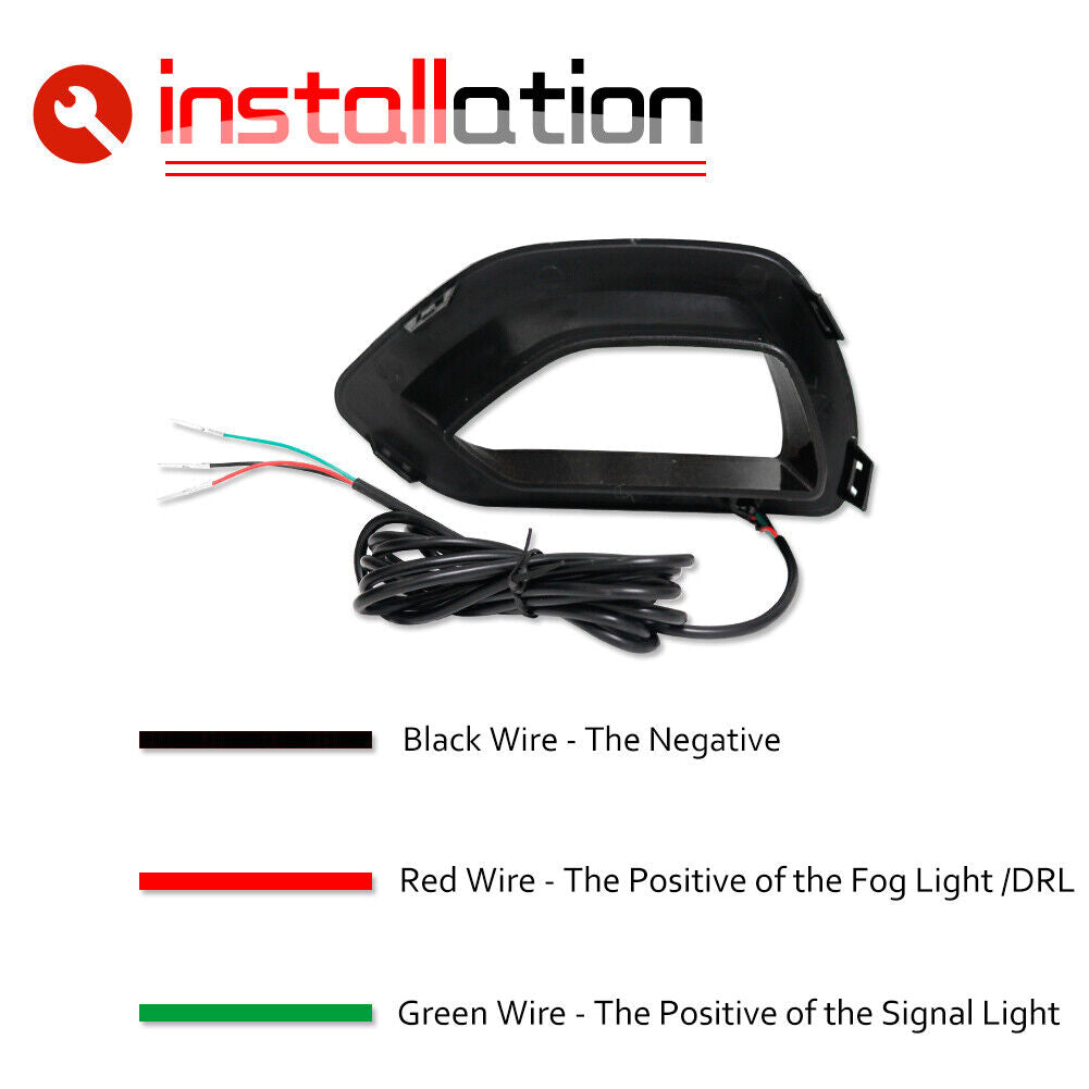 2015-2023 Dodge Charger SEQUENTIAL Switchback White/Amber LED Grill Snorkel Air Intake Light Assembly