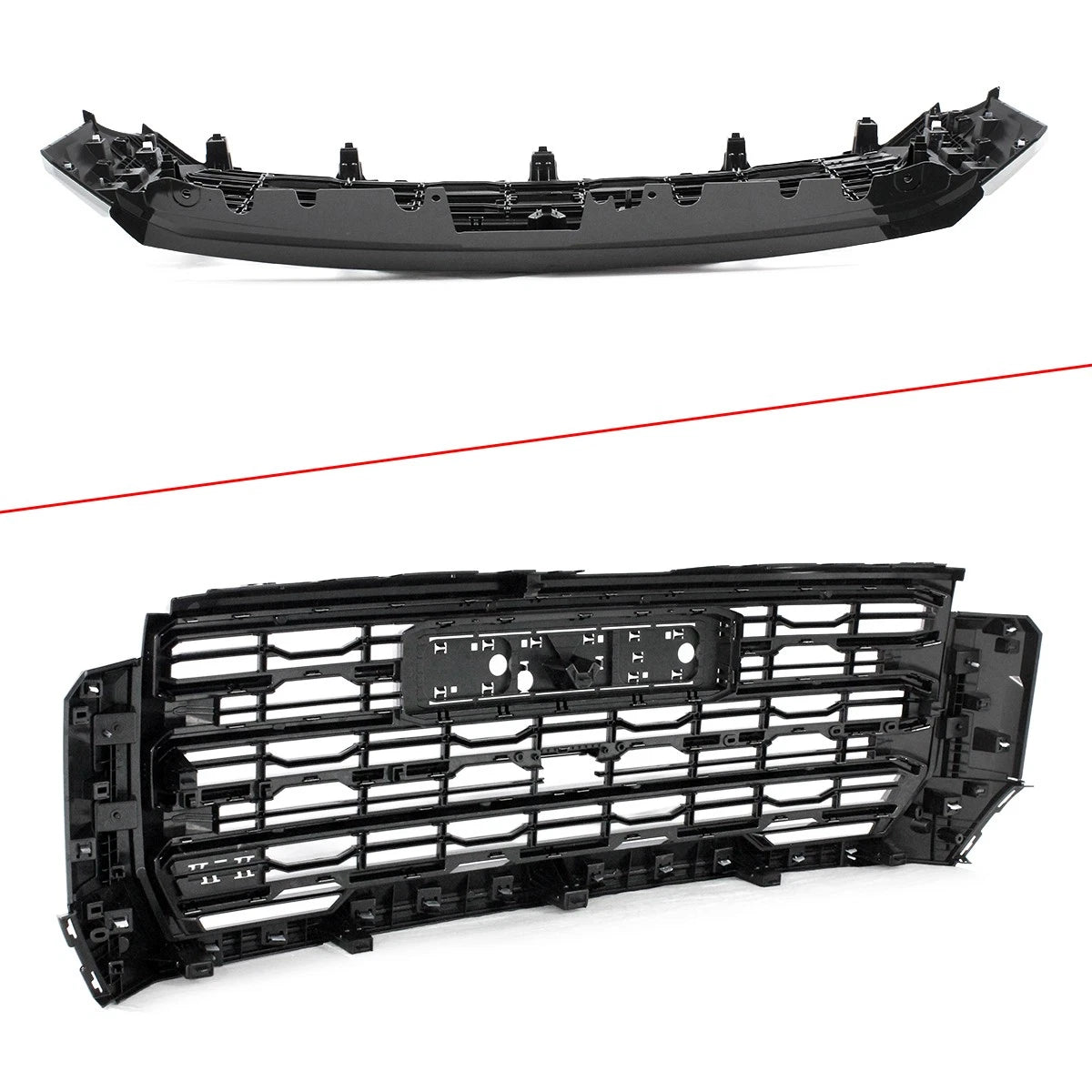 2024-2026+ GMC Sierra HD Painted AT4 Denali Grill - AutoLEDTech.com