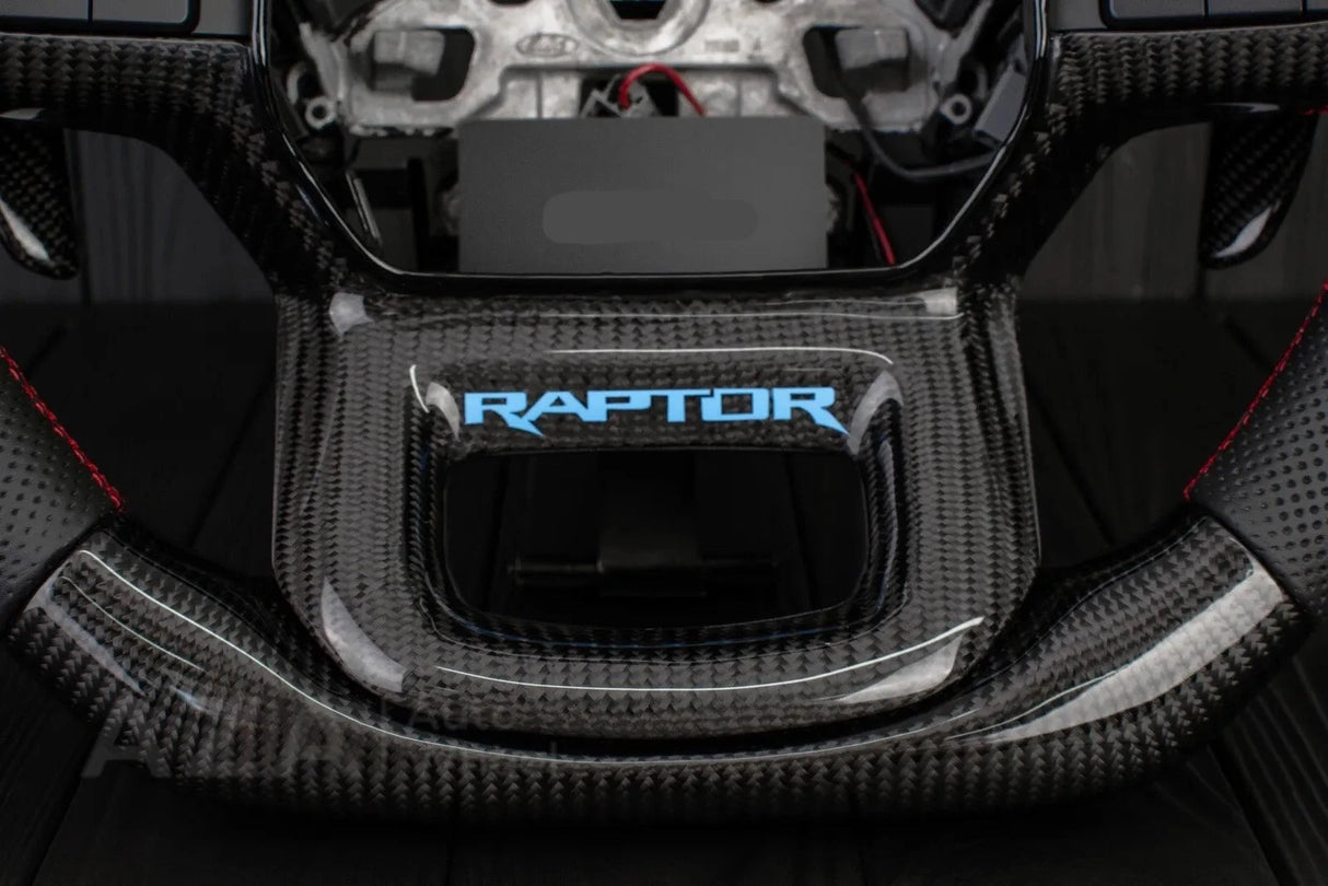 2023-2026+ Ford Super Duty F250 Custom Carbon Fiber Steering Wheel - AutoLEDTech.com