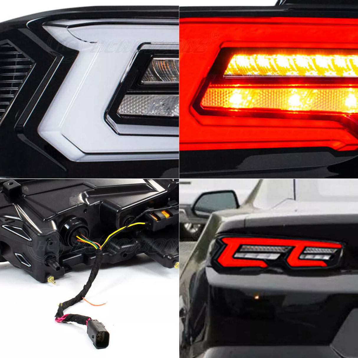 2019+ Chevy Camaro Clear Euro Style LED Tail Lights