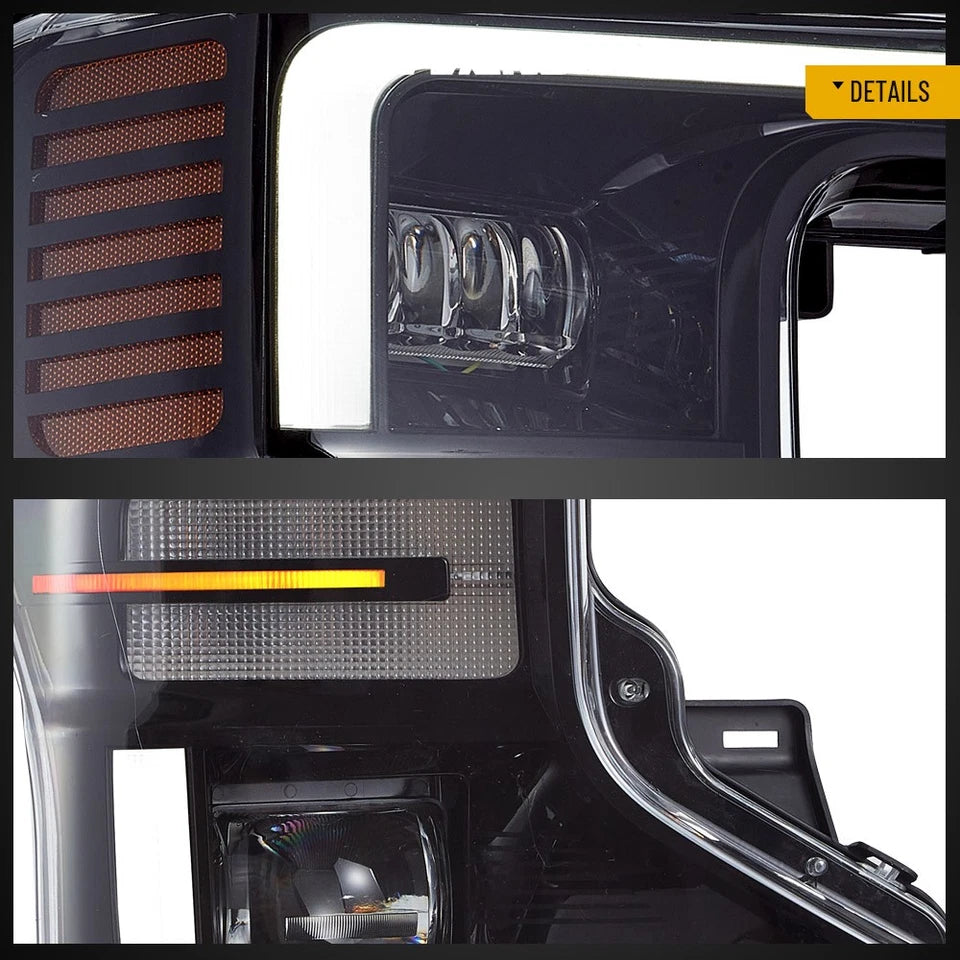 2020-2022 Ford F250 Super Duty Halogen to LED Headlights + Conversion Harness Kit - AutoLEDTech.com
