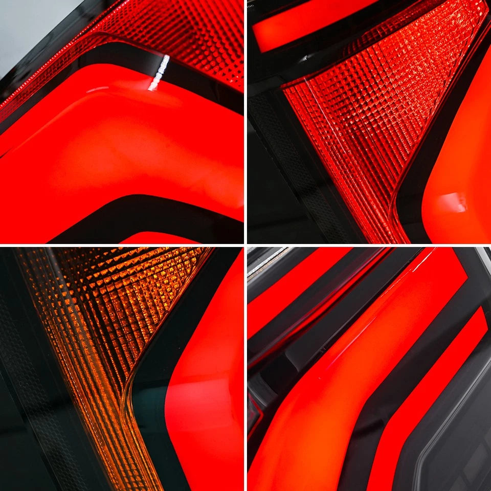 2021-2026 Ford F150 & Raptor Red/Smoked 24+ Style LED Tail Lights - Fits all models