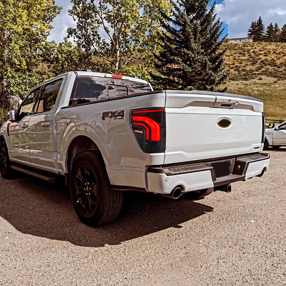 2021-2026 Ford F150 & Raptor Red/Smoked 24+ Style LED Tail Lights - Fits all models