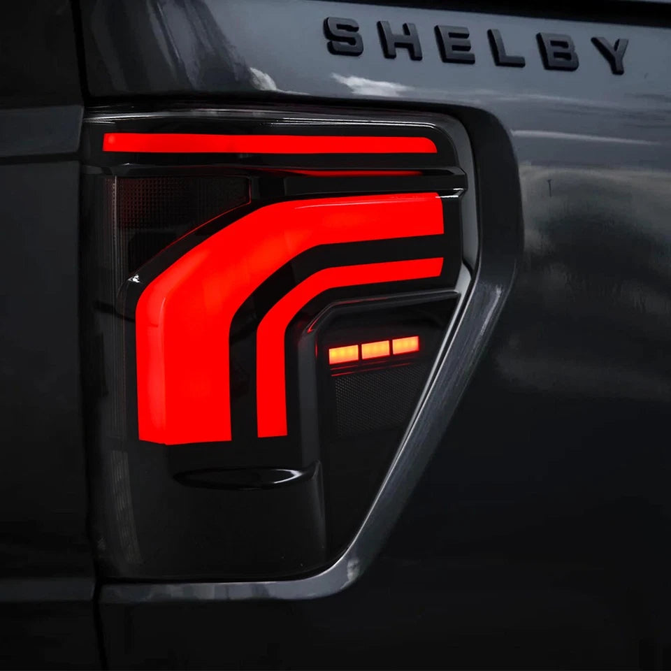 2021-2026 Ford F150 & Raptor Red/Smoked 24+ Style LED Tail Lights - Fits all models