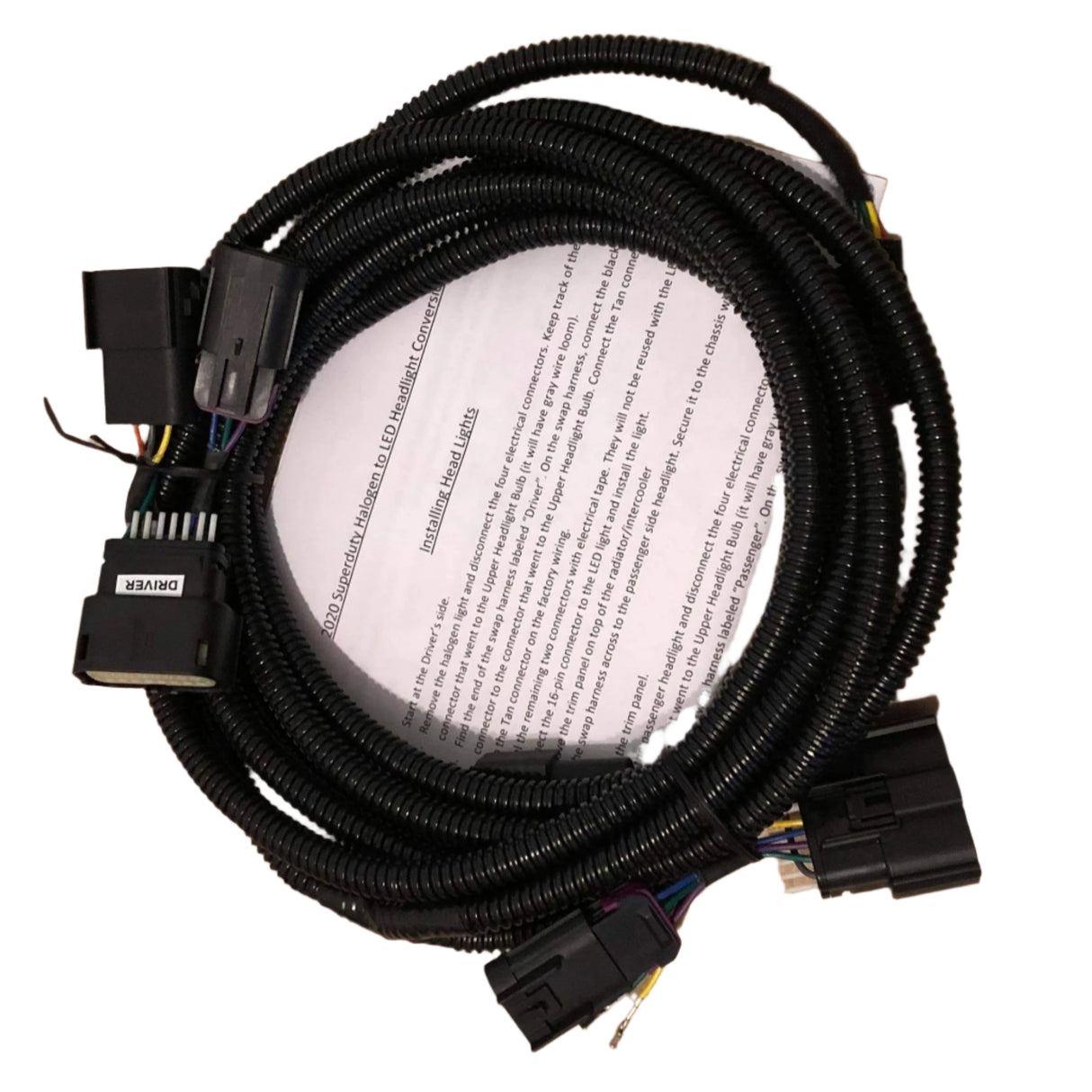 2020-2022 Ford Super Duty LED Headlight Conversion Harness Kit - AutoLEDTech.com