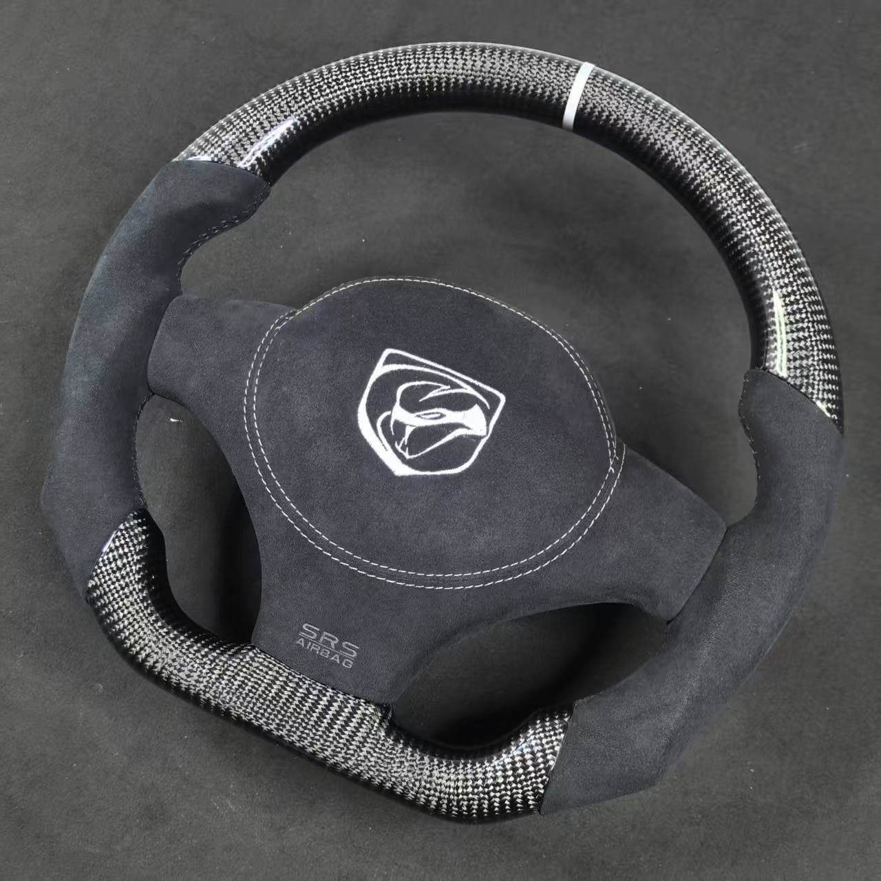 1996-2010 Dodge Viper Custom Carbon Fiber LED Steering Wheel
