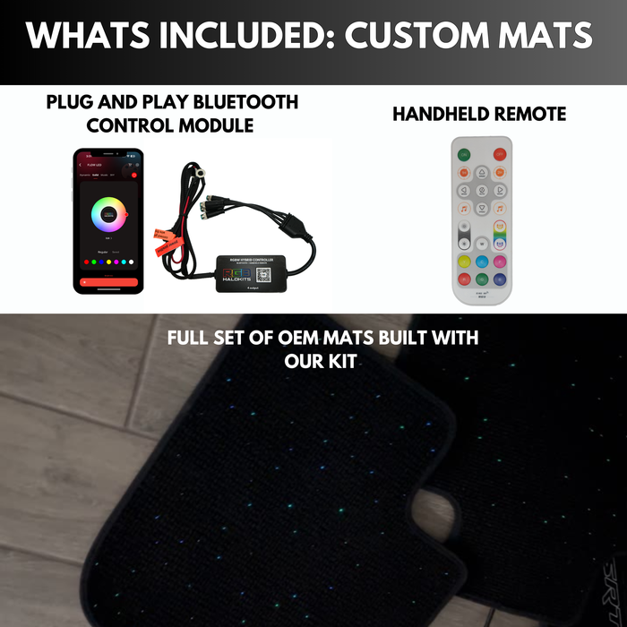 Dodge Charger Challenger Durango RGBW LED Starlight Floor Mats Lights Kit