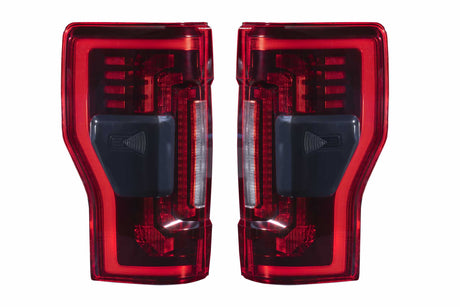 2017-2023 Ford Super Duty Red/Smoked LED Tail Lights - Fits all models LED headlight kit AutoLEDTech Oracle Lighting Trendz Flow Series RGBHaloKits OneUpLighting Morimoto