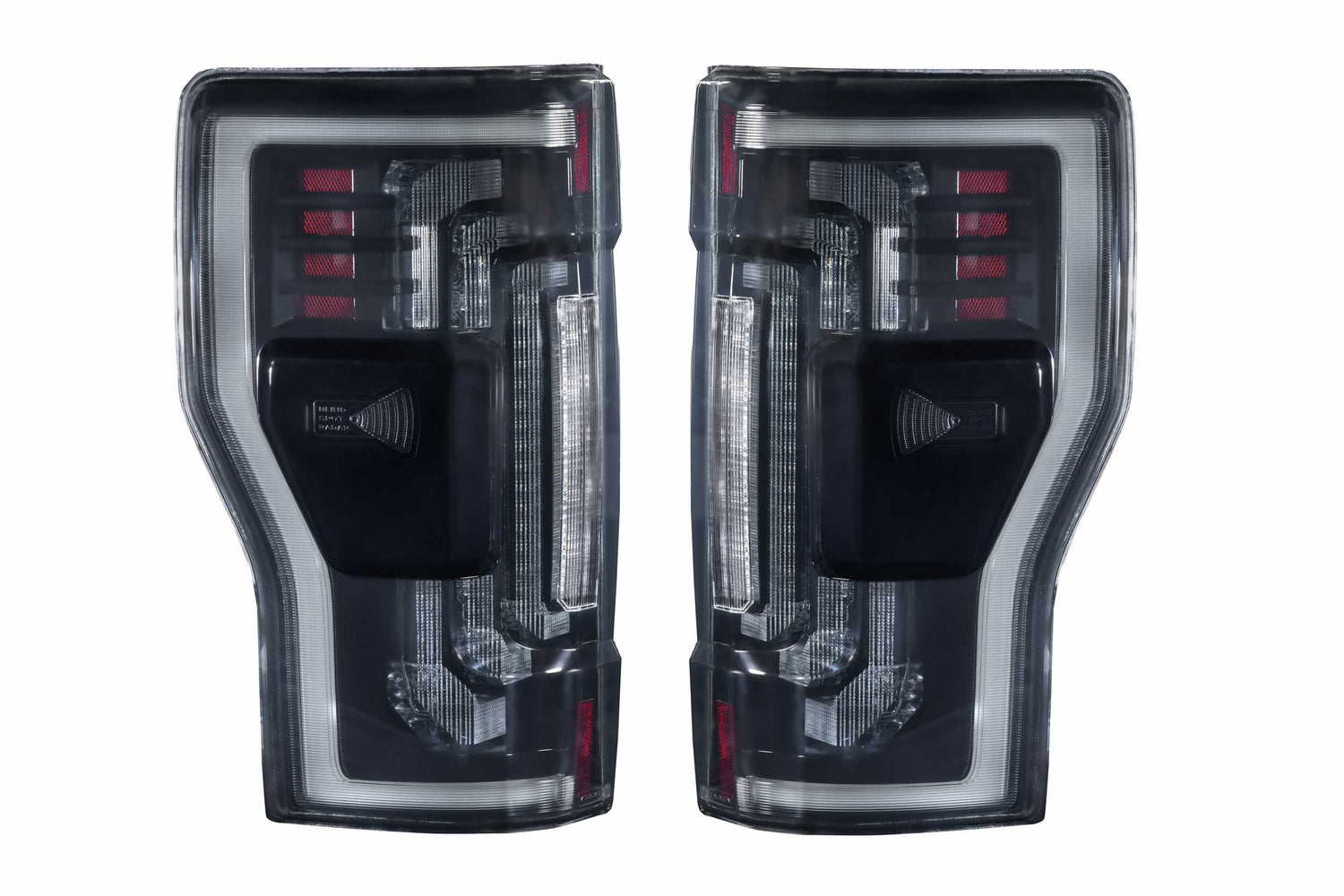 2017-2023 Ford Super Duty Red/Smoked LED Tail Lights - Fits all models LED headlight kit AutoLEDTech Oracle Lighting Trendz Flow Series RGBHaloKits OneUpLighting Morimoto