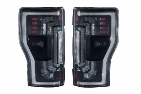 2017-2023 Ford Super Duty Red/Smoked LED Tail Lights - Fits all models LED headlight kit AutoLEDTech Oracle Lighting Trendz Flow Series RGBHaloKits OneUpLighting Morimoto